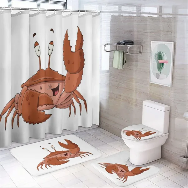 Friendly Chela Greeting on a shower curtain