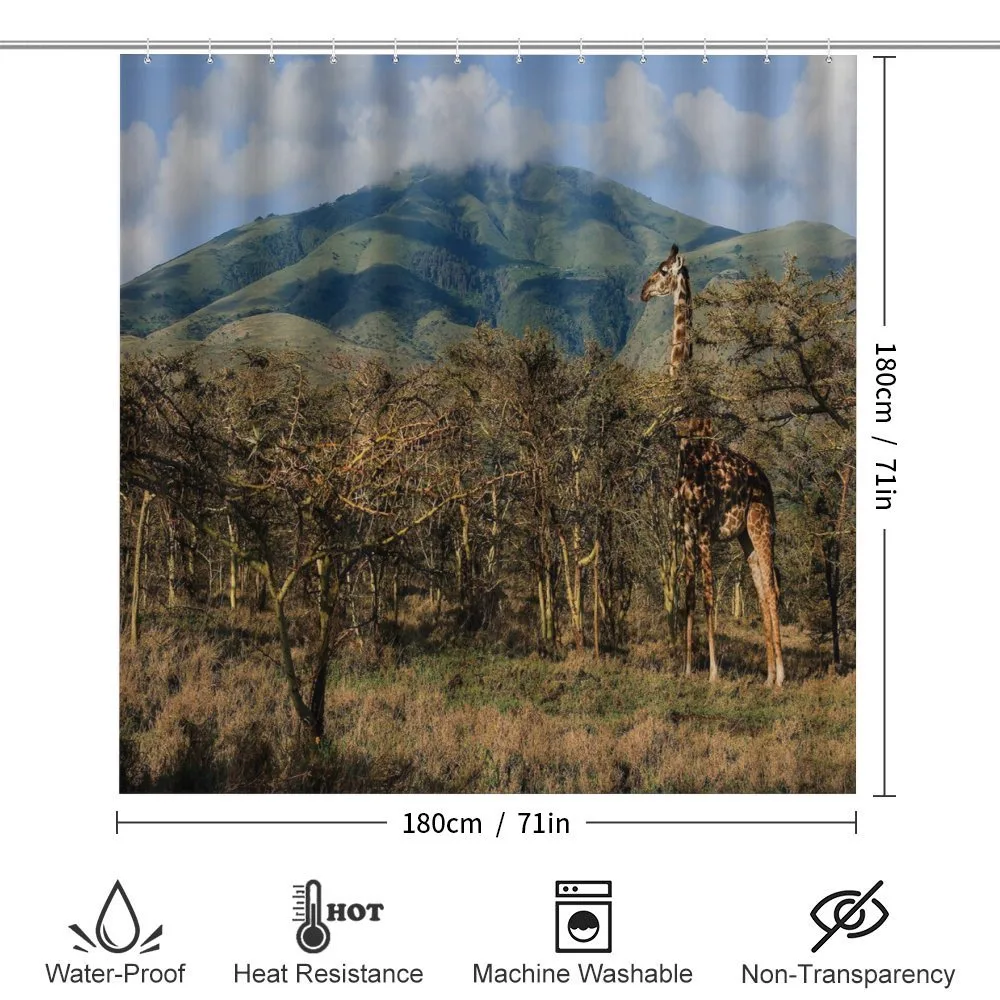 Giraffe Trees Africa Safari — Detail 2