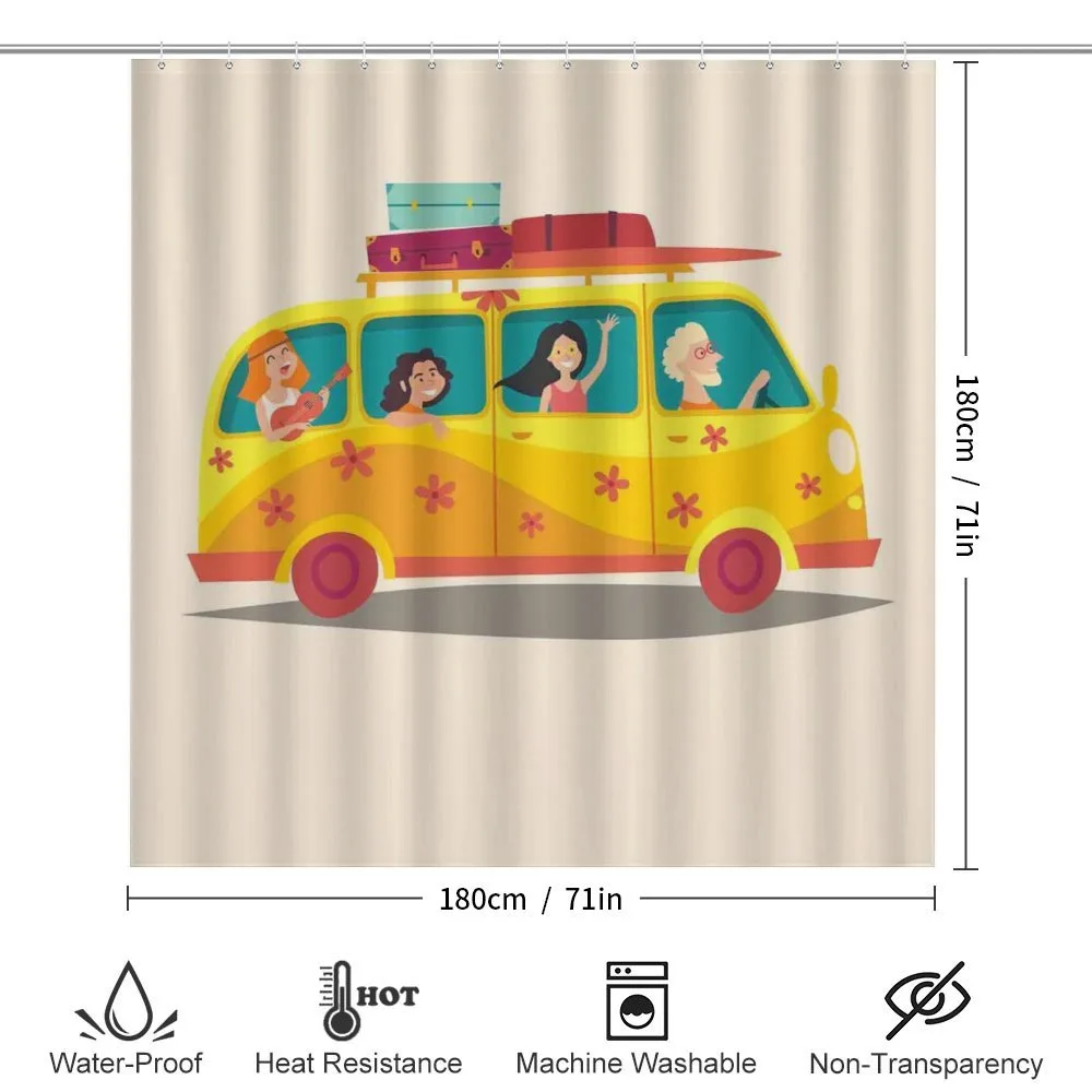 Hippies on Summer Van — Detail 2