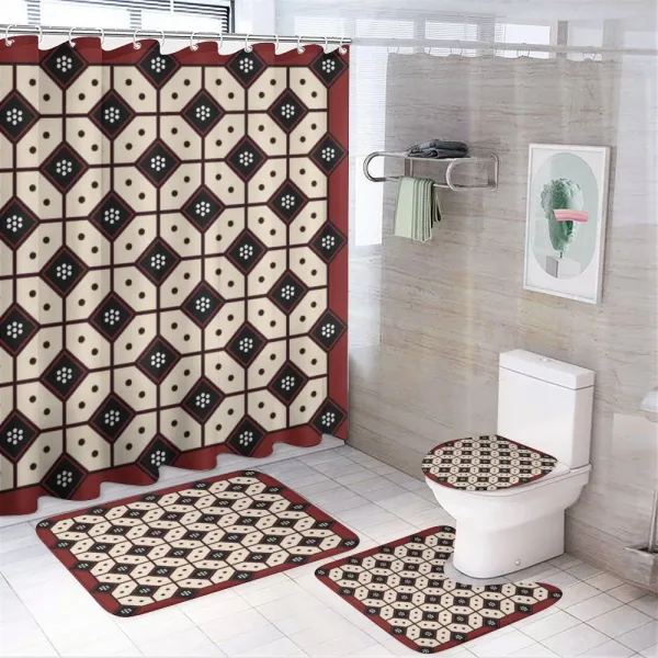 Javanese Batik Pattern on a shower curtain