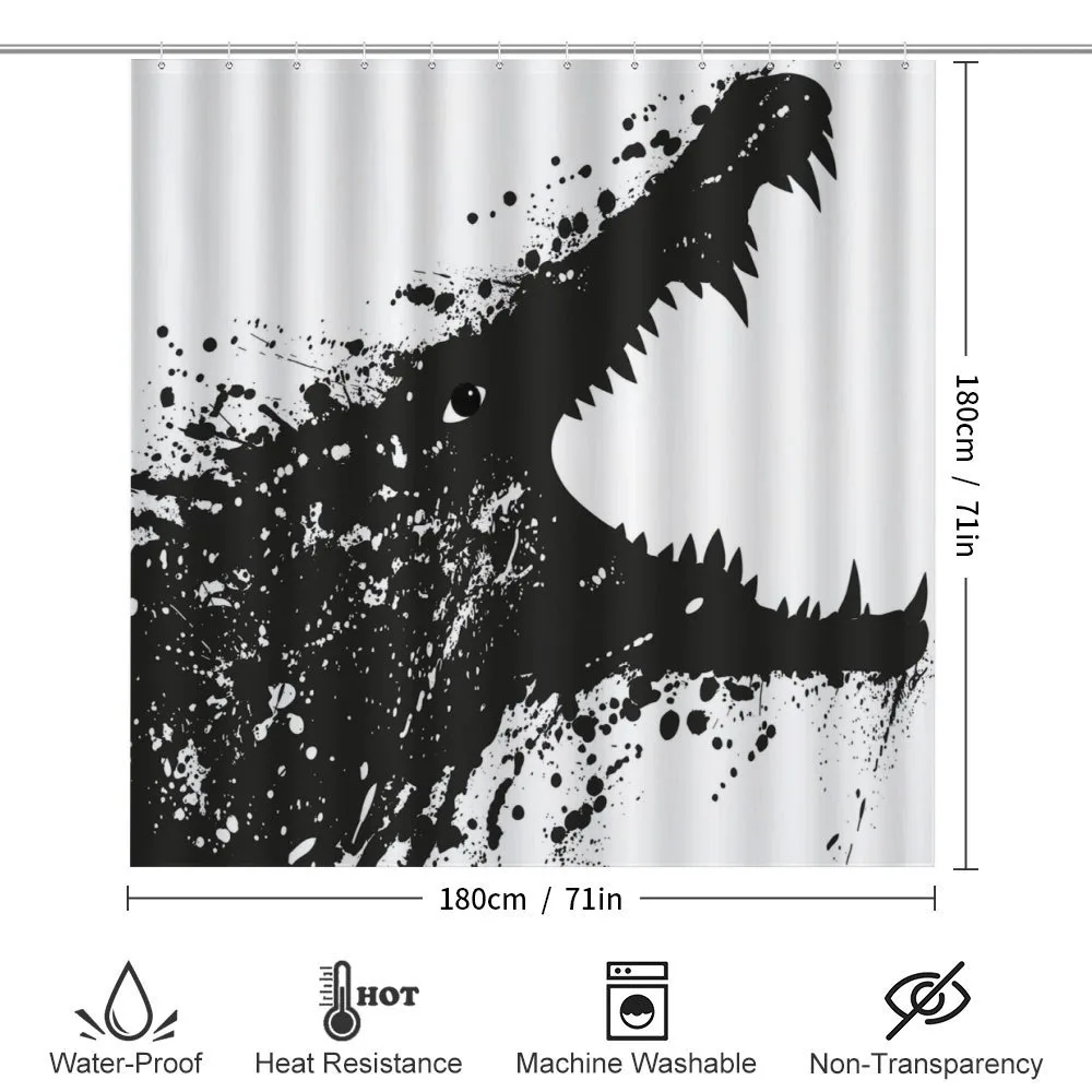 Monochrome Crocodile — Detail 2