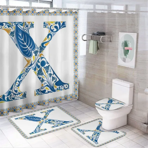 Nature Inspired Flower on a shower curtain