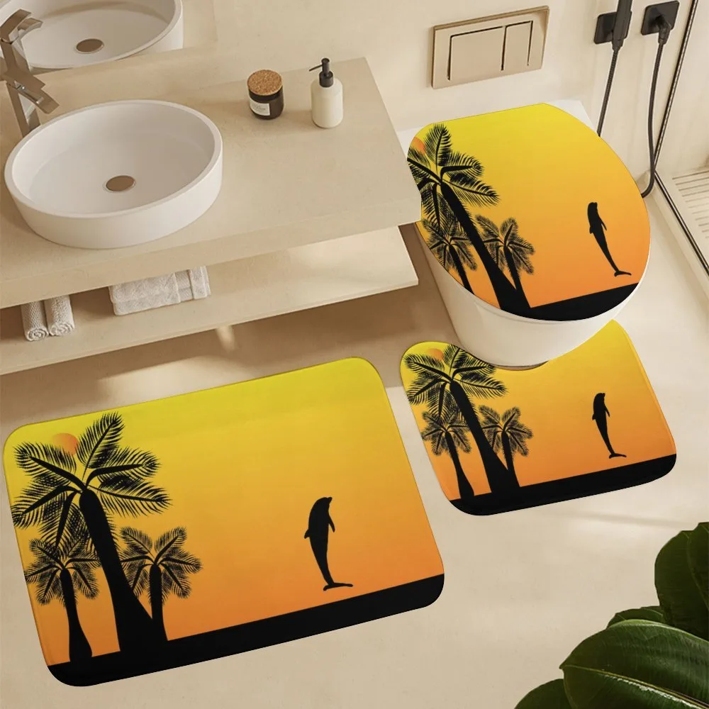 Ombre Sunset Palms Dolphin — Detail 5