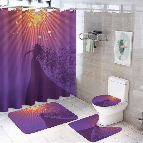 Opera Singer Musical Notes on a shower curtain