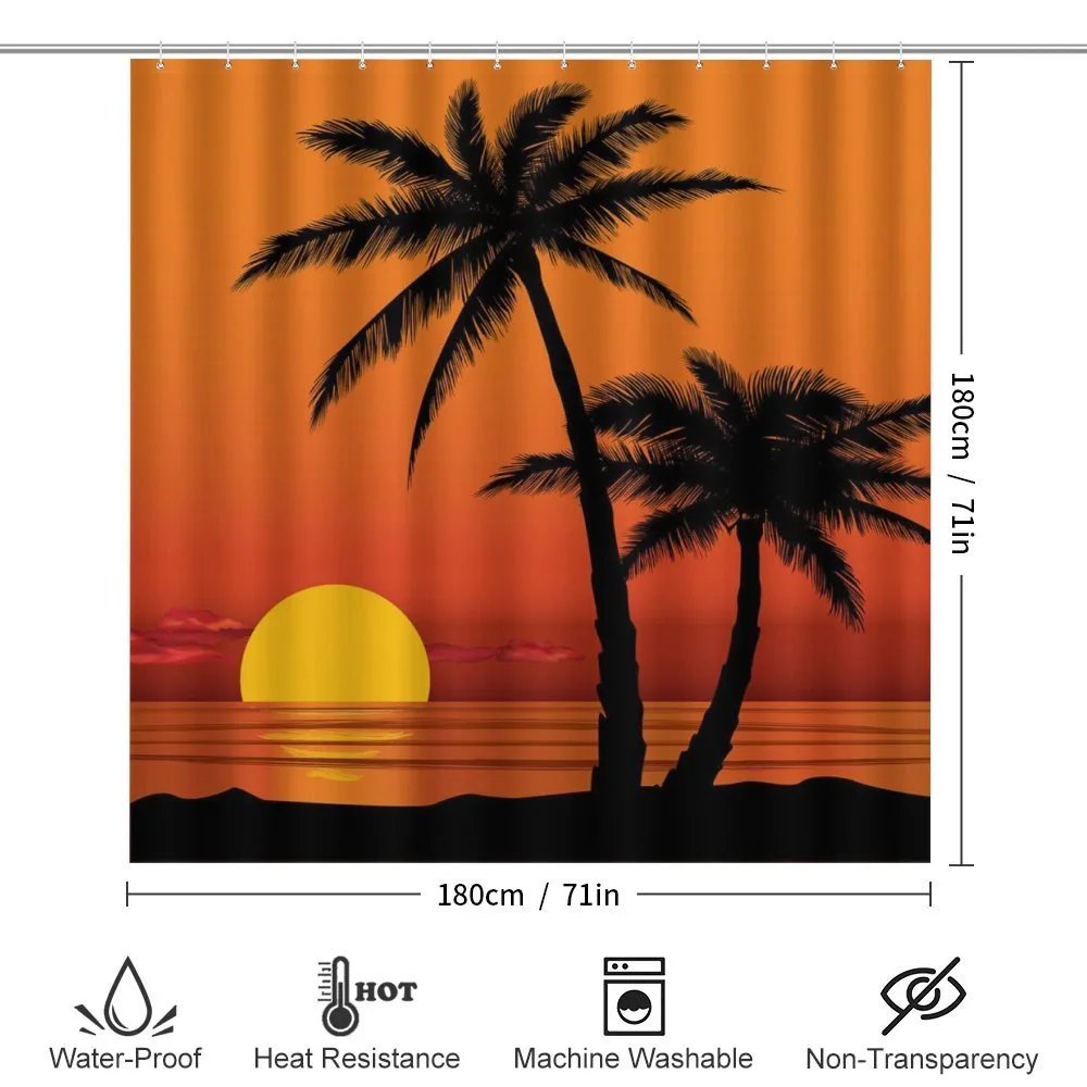 Orange Ombre Sunset and Trees — Detail 2