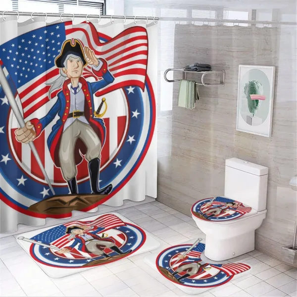Patriot Emblem on a shower curtain