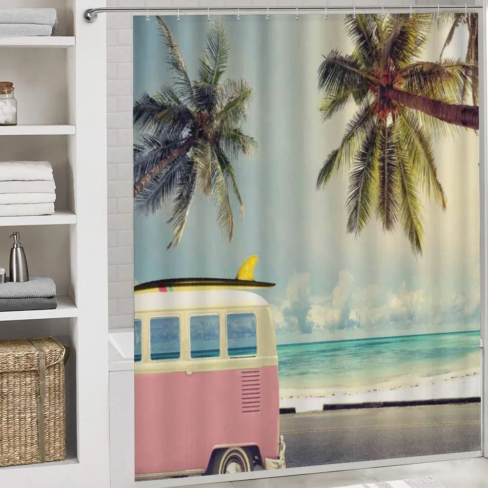 Retro Minivan on Beach — Detail 4