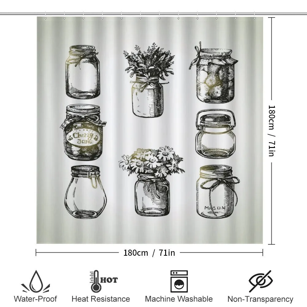 Rustic Sketchy Jars — Detail 2