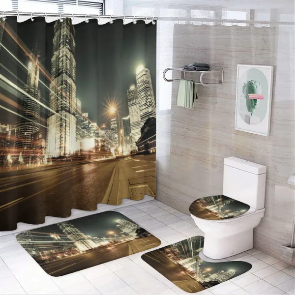 Shanghai Finance Zone View on a shower curtain