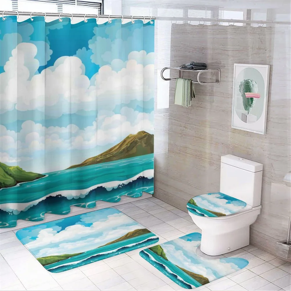 Waves Islands Blue Sky — Your design
