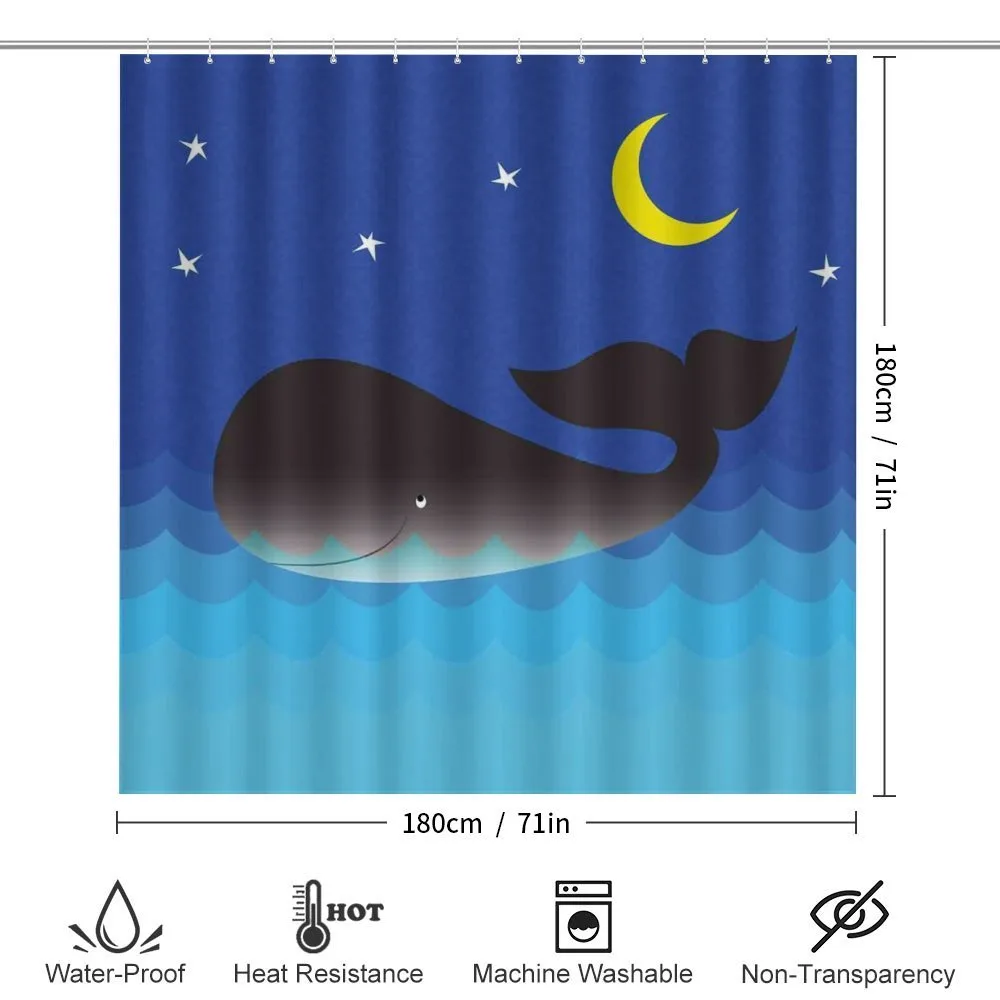 Whale in Ocean and Star — Detail 2