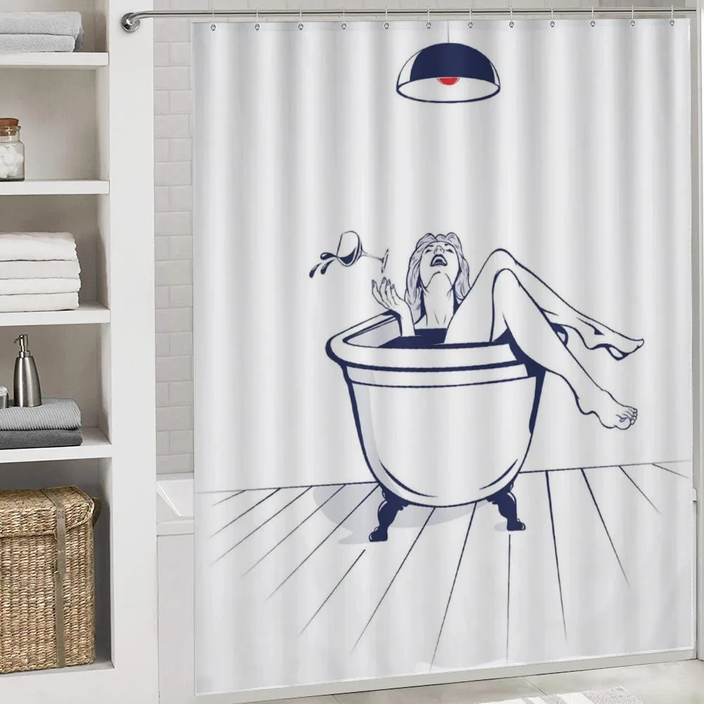 Young Woman in Bathtub Art — Detail 4