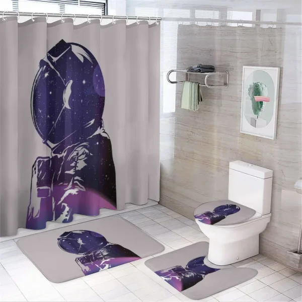 Astronaut Space Outer on a shower curtain