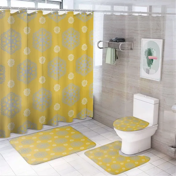 Bohemic Flowers on a shower curtain