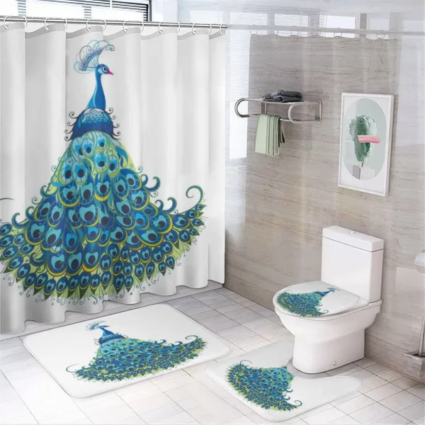 Classical Floral on a shower curtain