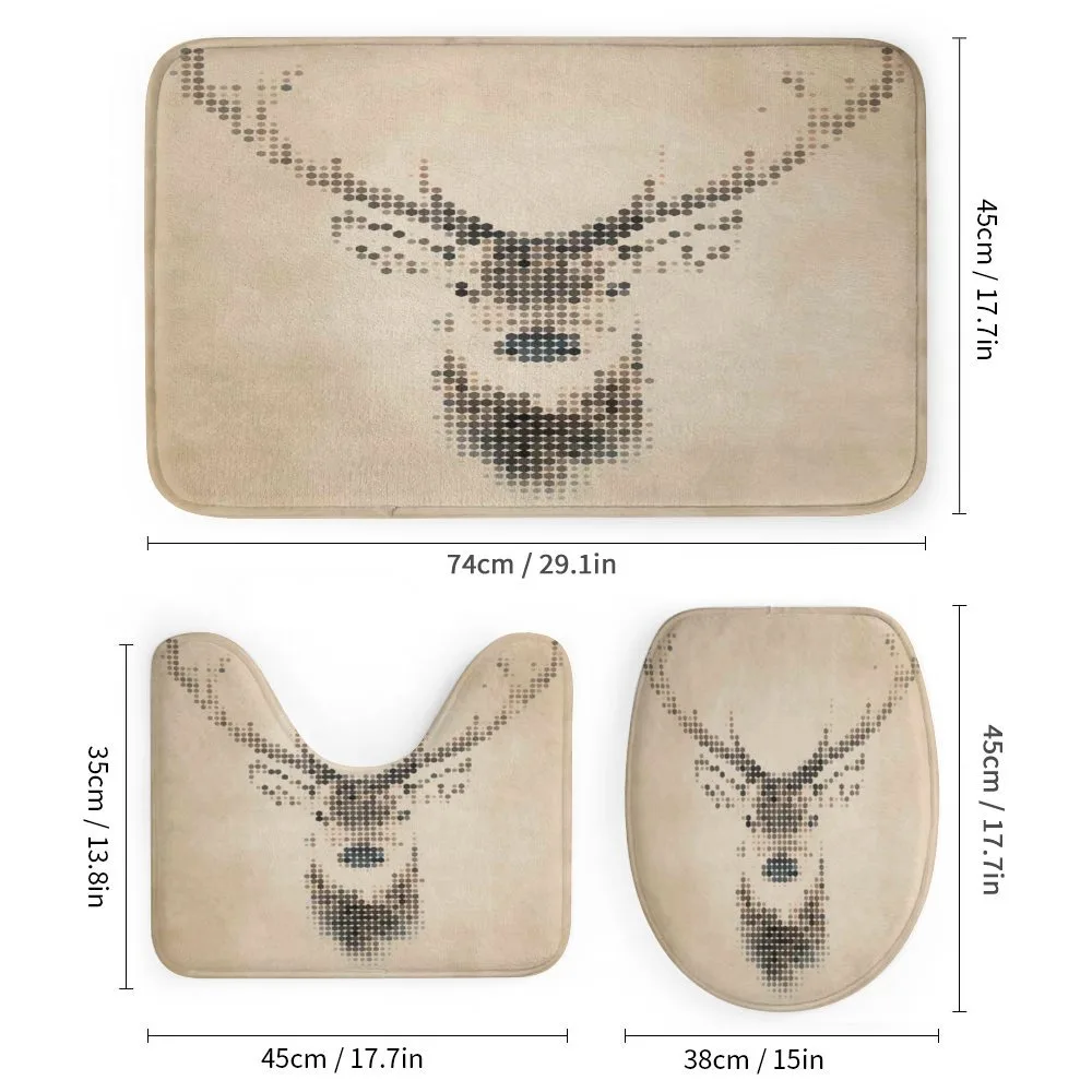 Deer Portrait with Dots — Detail 1