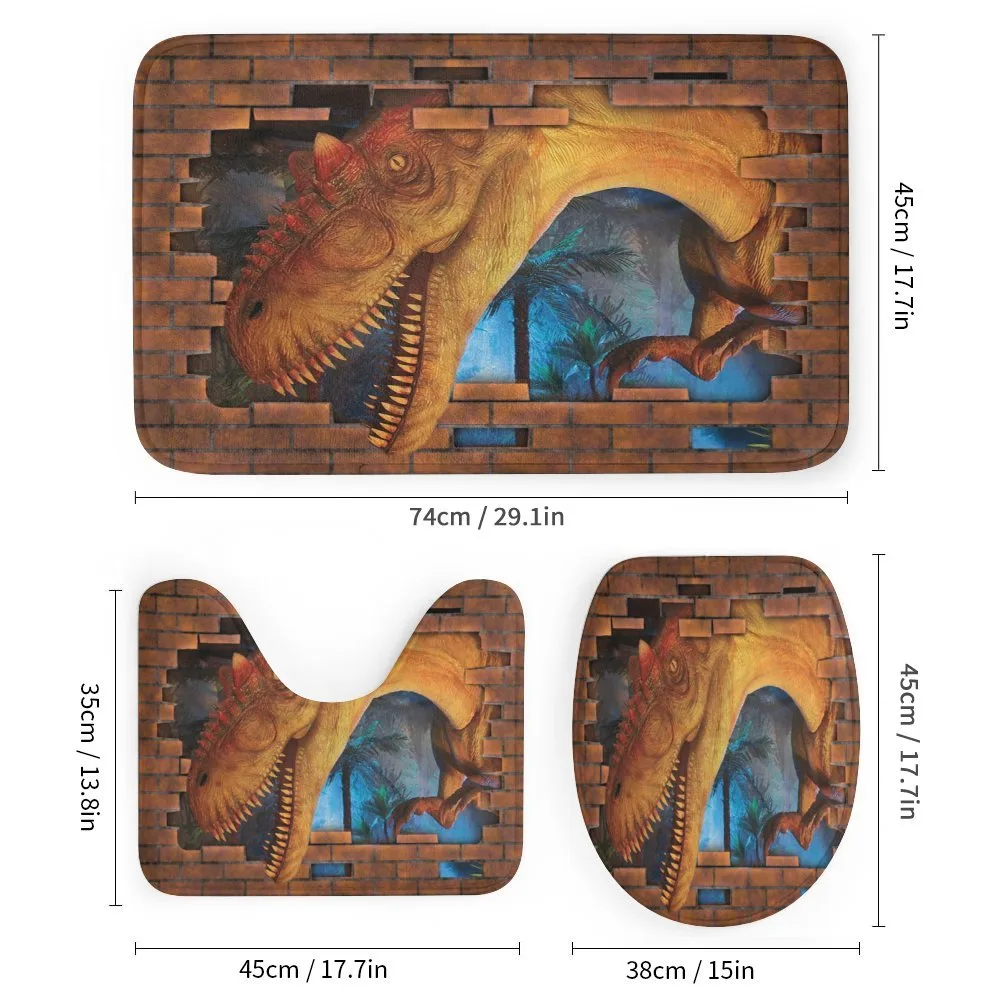 Dino Breaks Brick Wall — Detail 1