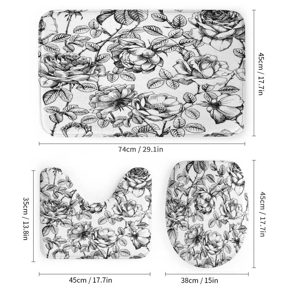 Hand Drawn Rose Petals — Detail 1