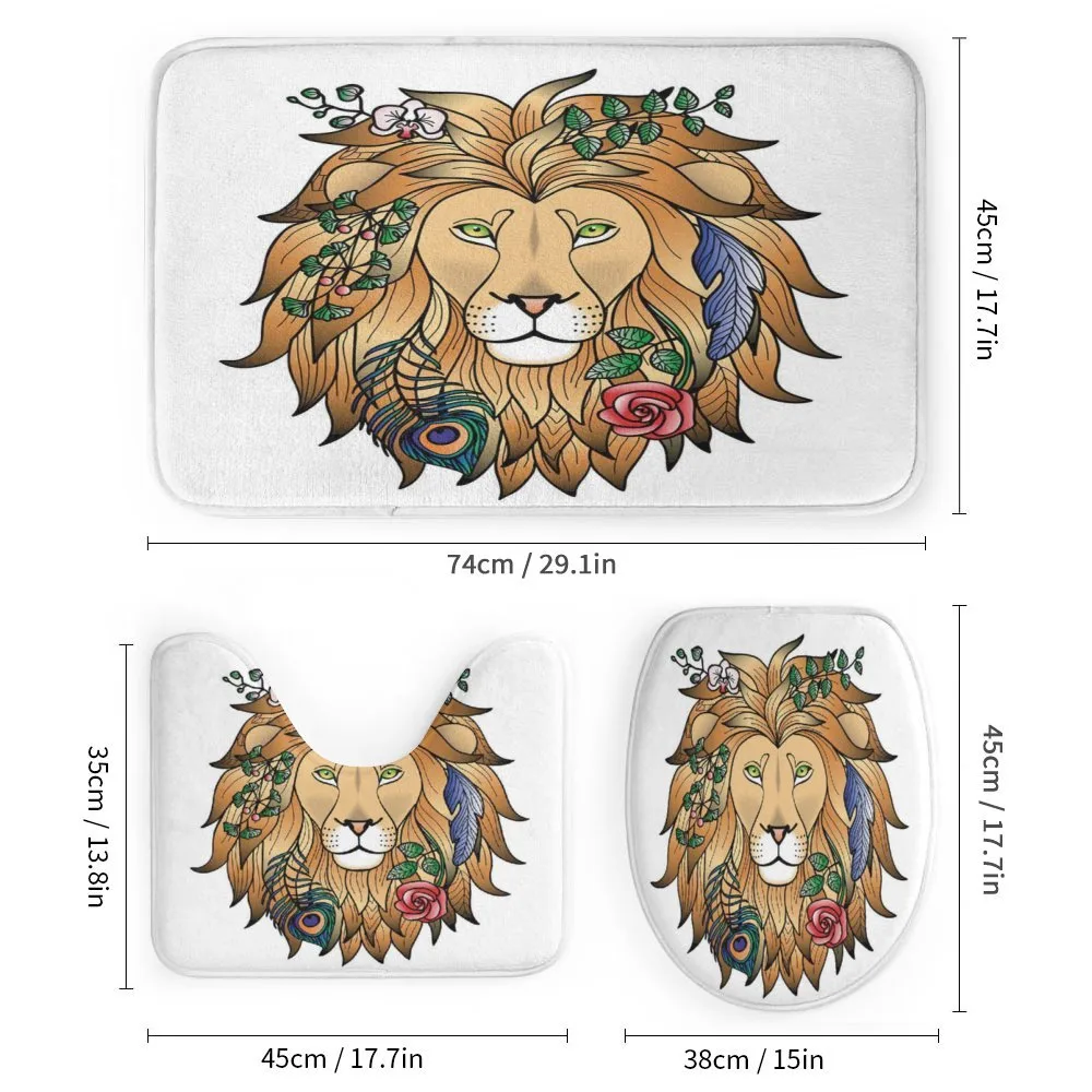 Lion with Flower — Detail 1