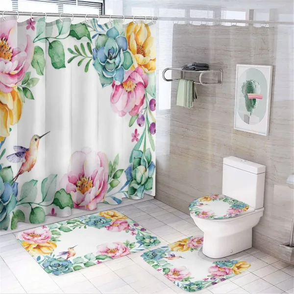 Little Hummingbird on a shower curtain