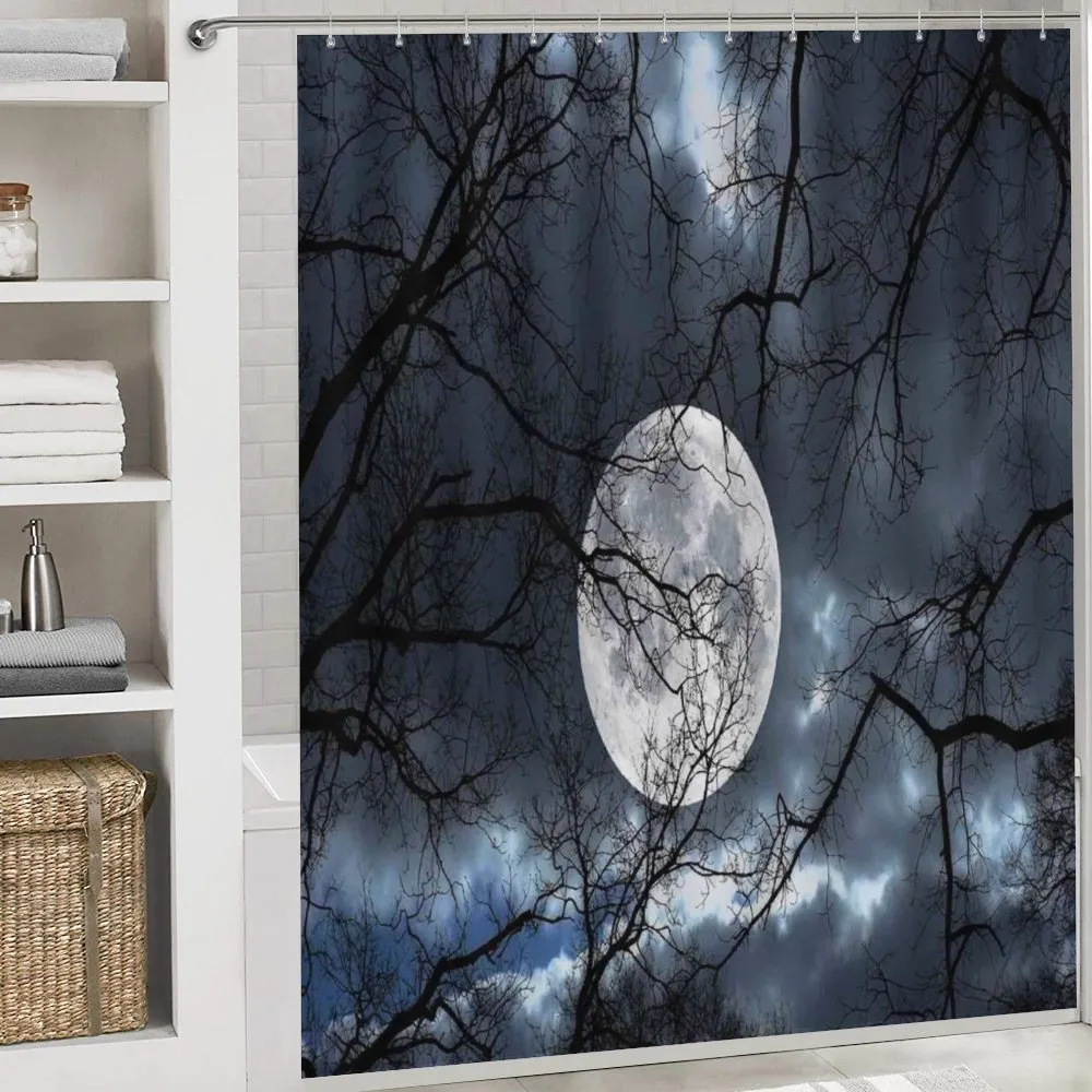 Moon at Night in Forest — Detail 4