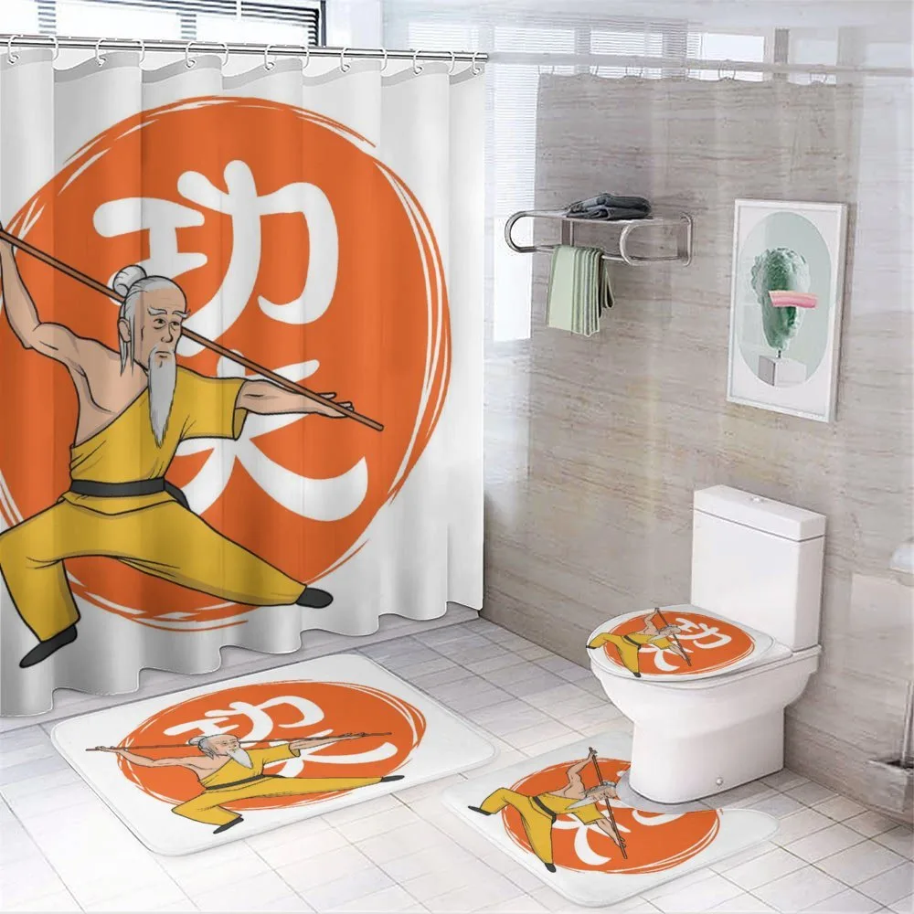 Shaolin Monk in Wushu Pose — Your design
