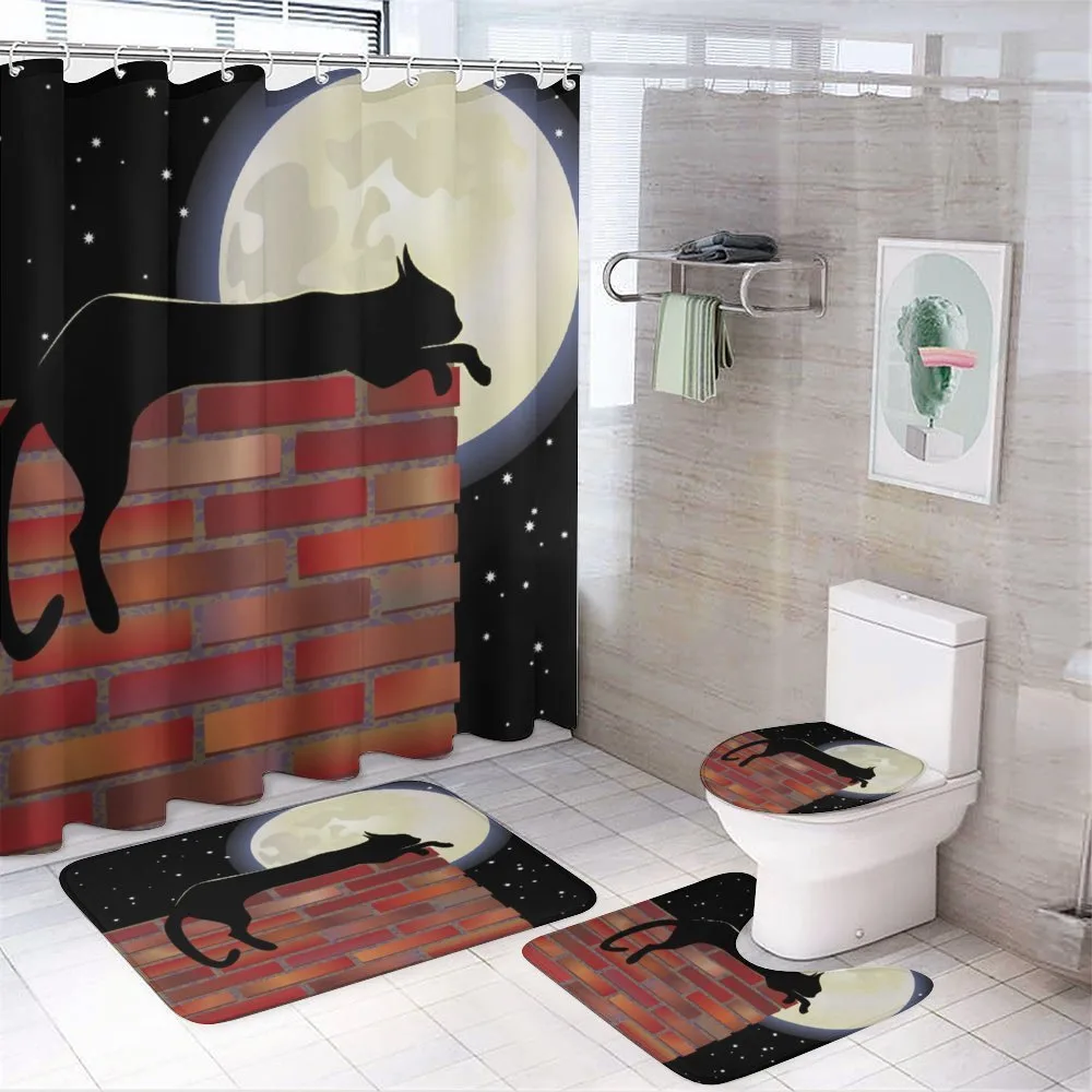 Sillhouette Cat Resting — Your design