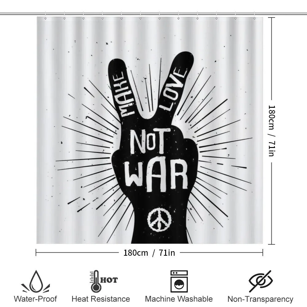 Sixties Pacifist Slogan — Detail 2