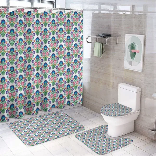 Slavic Repetition on a shower curtain