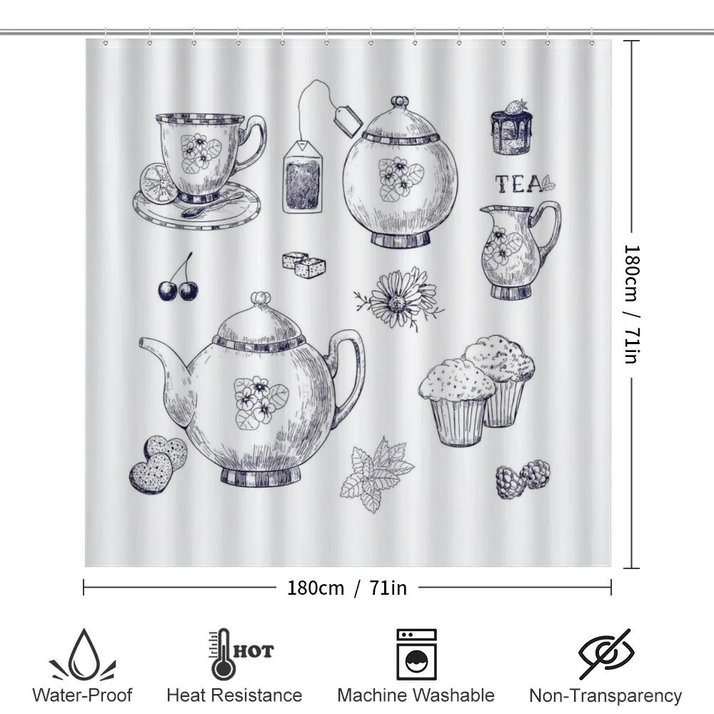 Teapots and Cups — Detail 2