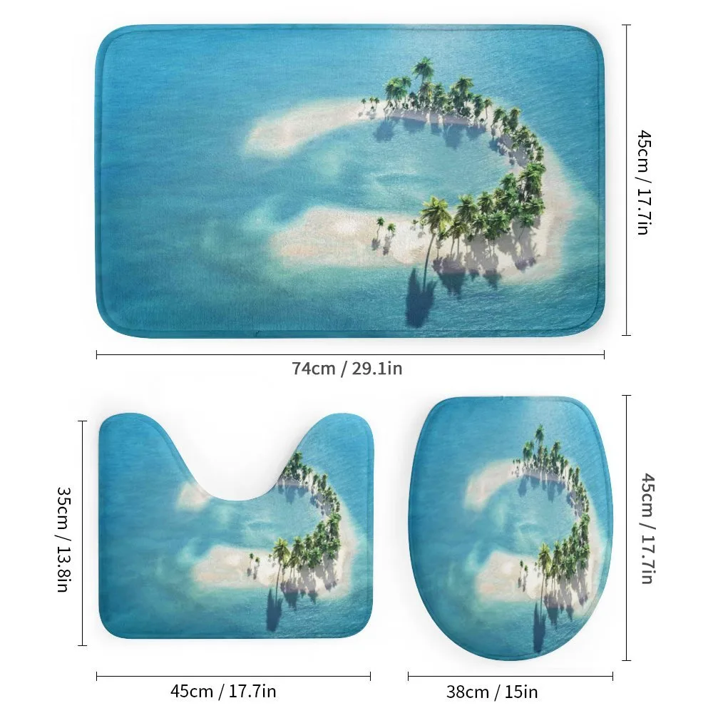 Atoll Palm Trees Ocean — Detail 1