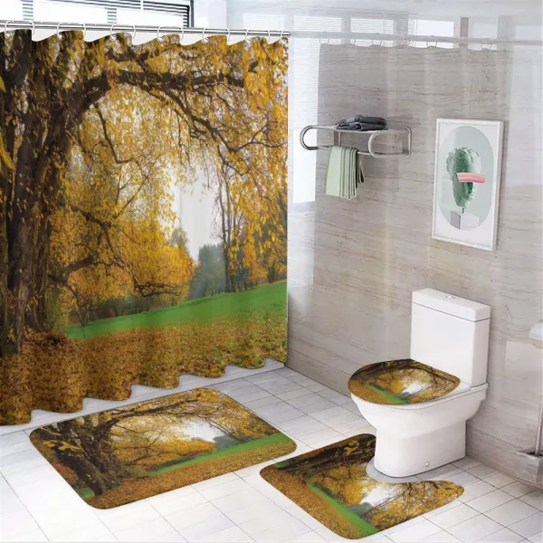 Big Oak Tree on a shower curtain
