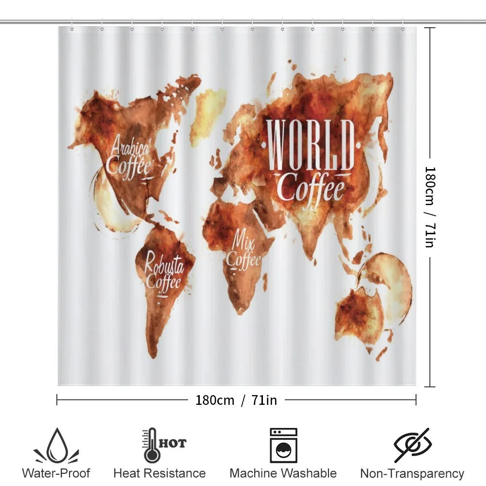 Coffee World Map Mix — Detail 2