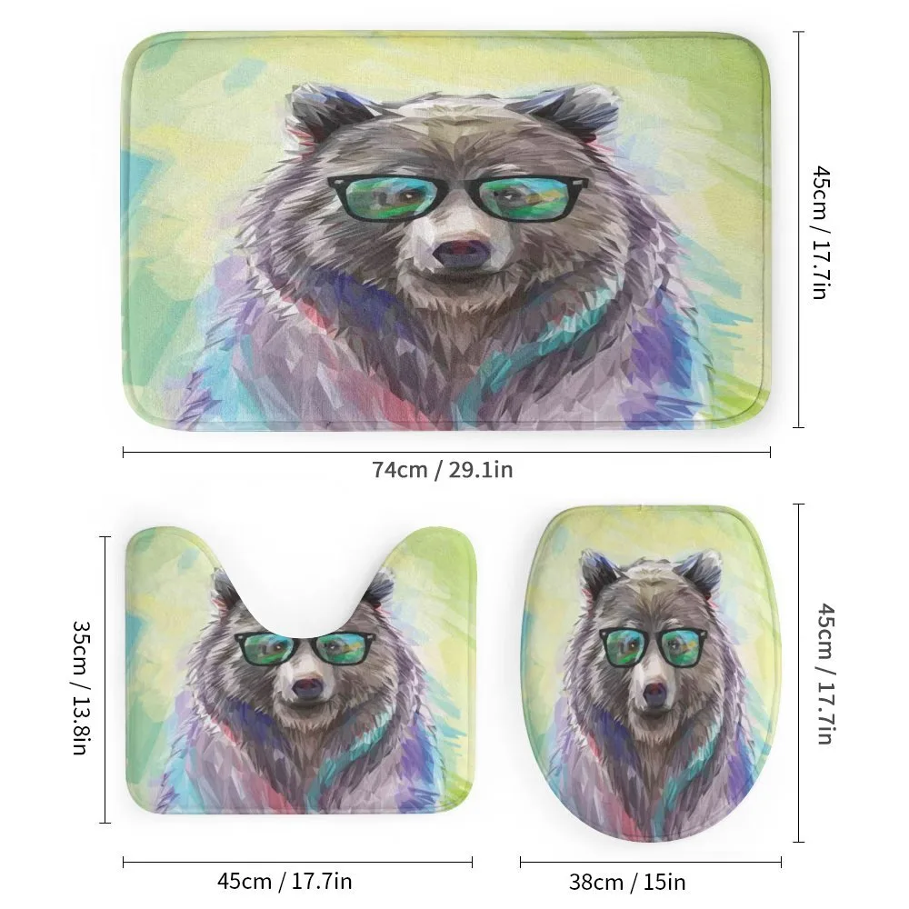 Colored Wild Bear Art — Detail 1