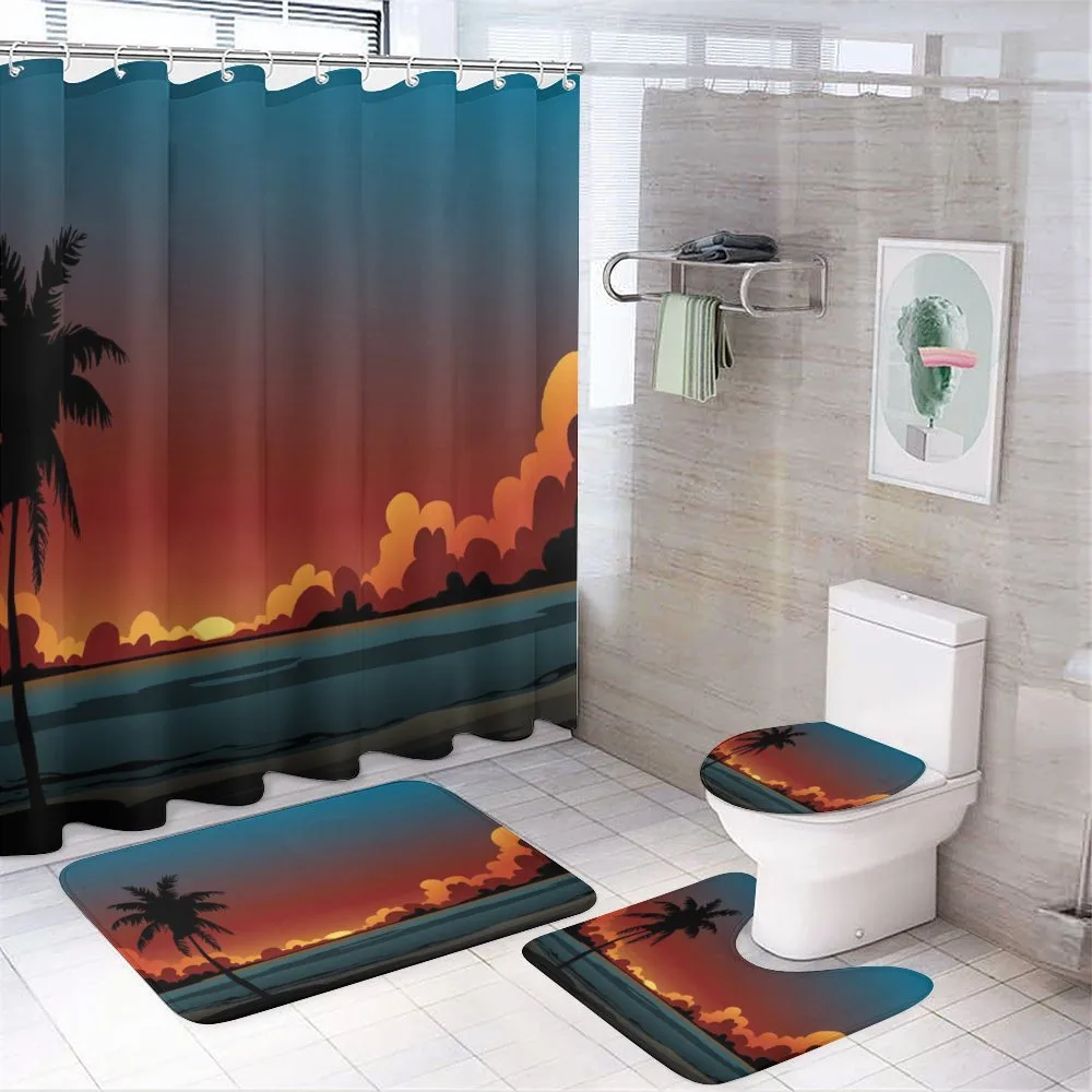 Dramatic Sunset Scene Pattern — Your design