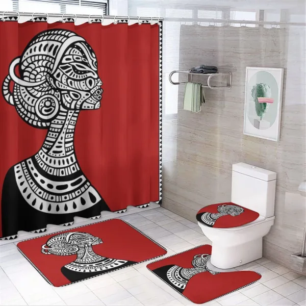 Ethno on a shower curtain