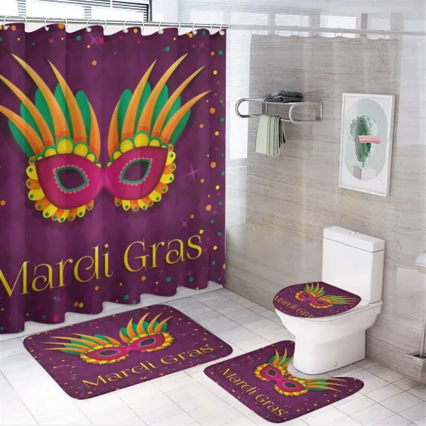 Festival Stars Dots on a shower curtain
