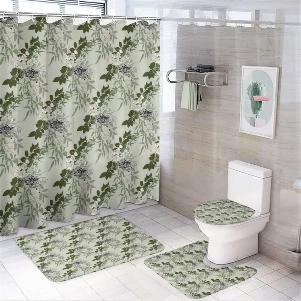 Gardening Art Pastel on a shower curtain