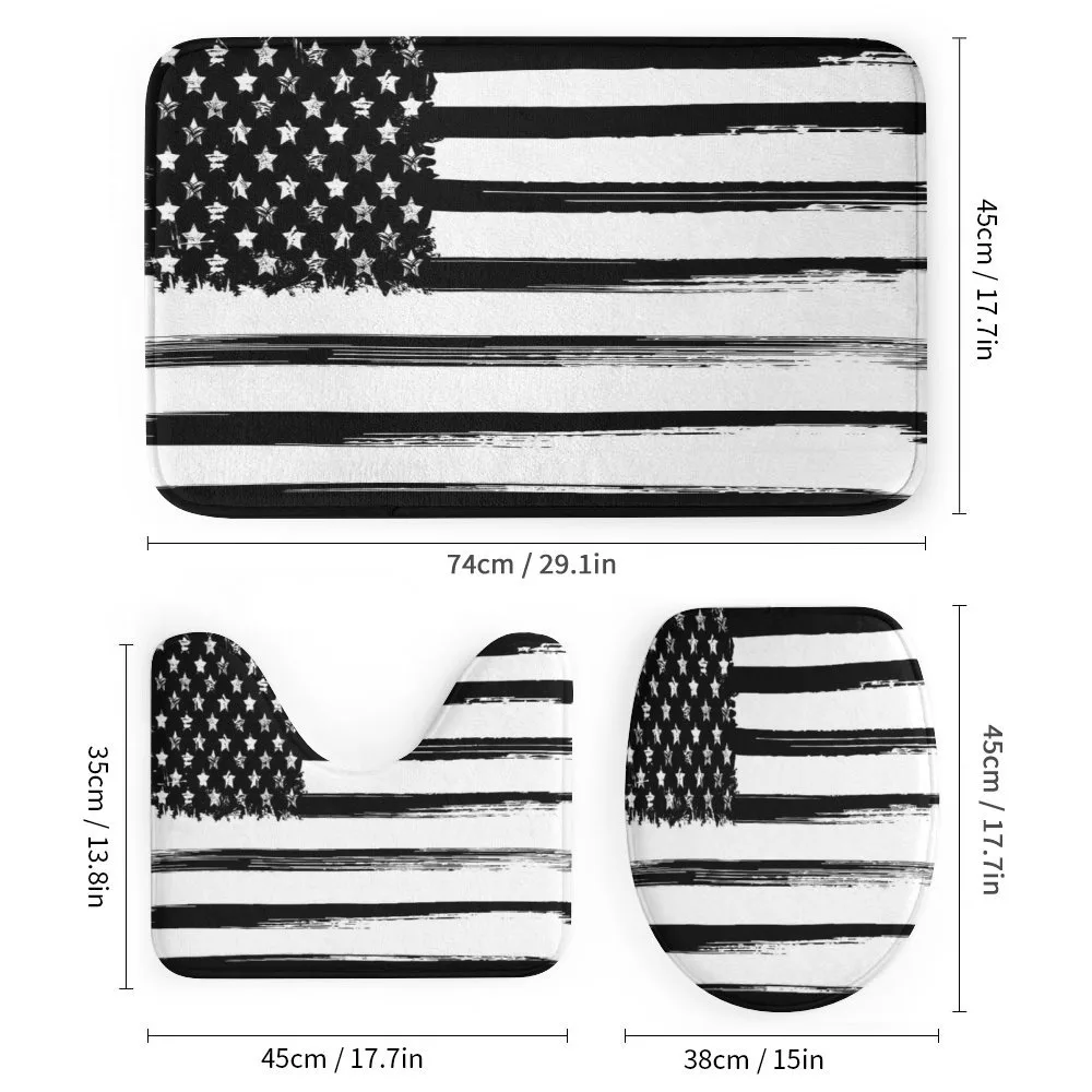 Grunge Monochrome USA Flag — Detail 1