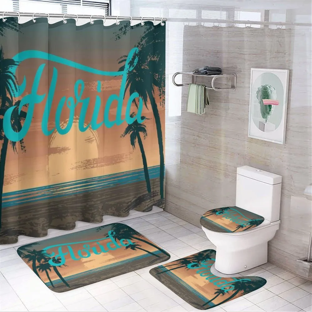 Grunge Sunset Coastline — Your design