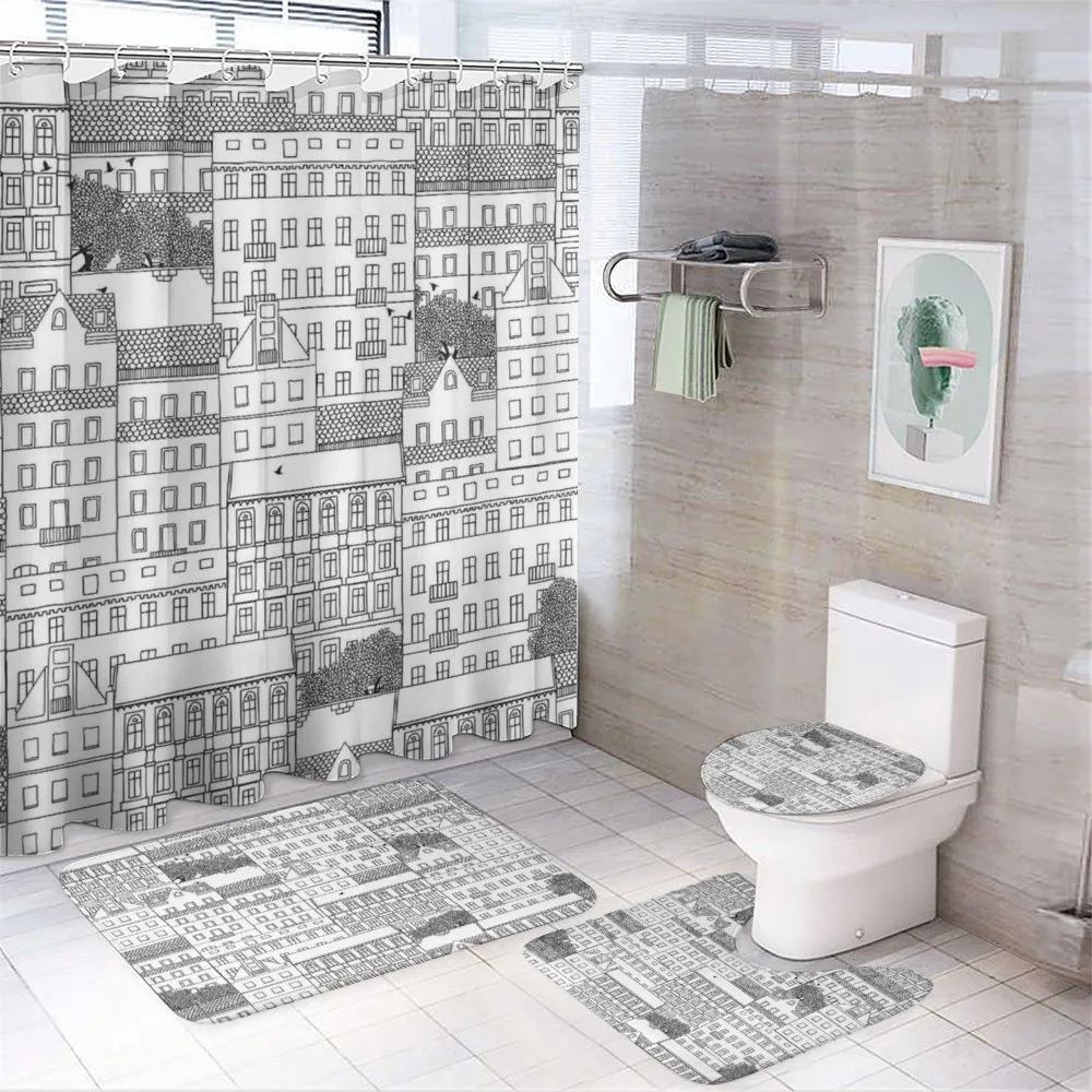 Hand Drawn Houses Town — Your design