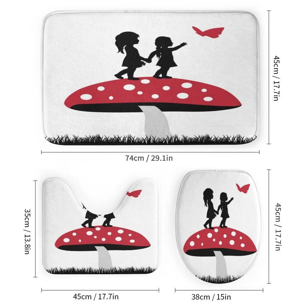 Little Girls on Toadstool — Detail 1
