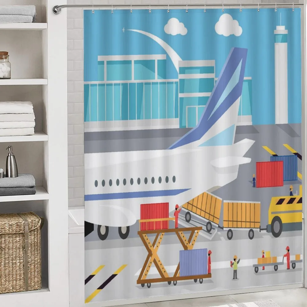 Loading Cargo Plane Cartoon — Detail 4