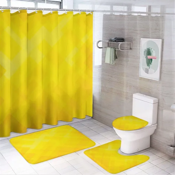 Modern Diamond Pattern on a shower curtain