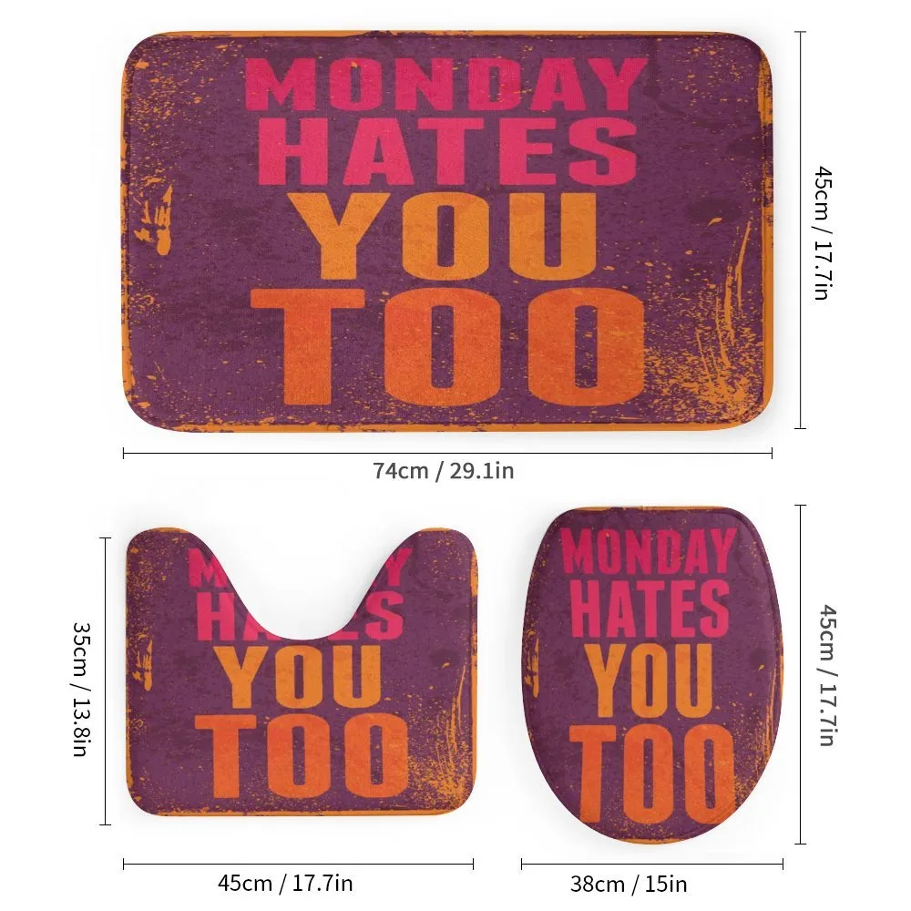 Monday Hates You Too Words — Detail 1