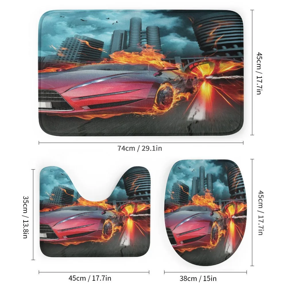 Red Hot Concept Car Flames — Detail 1