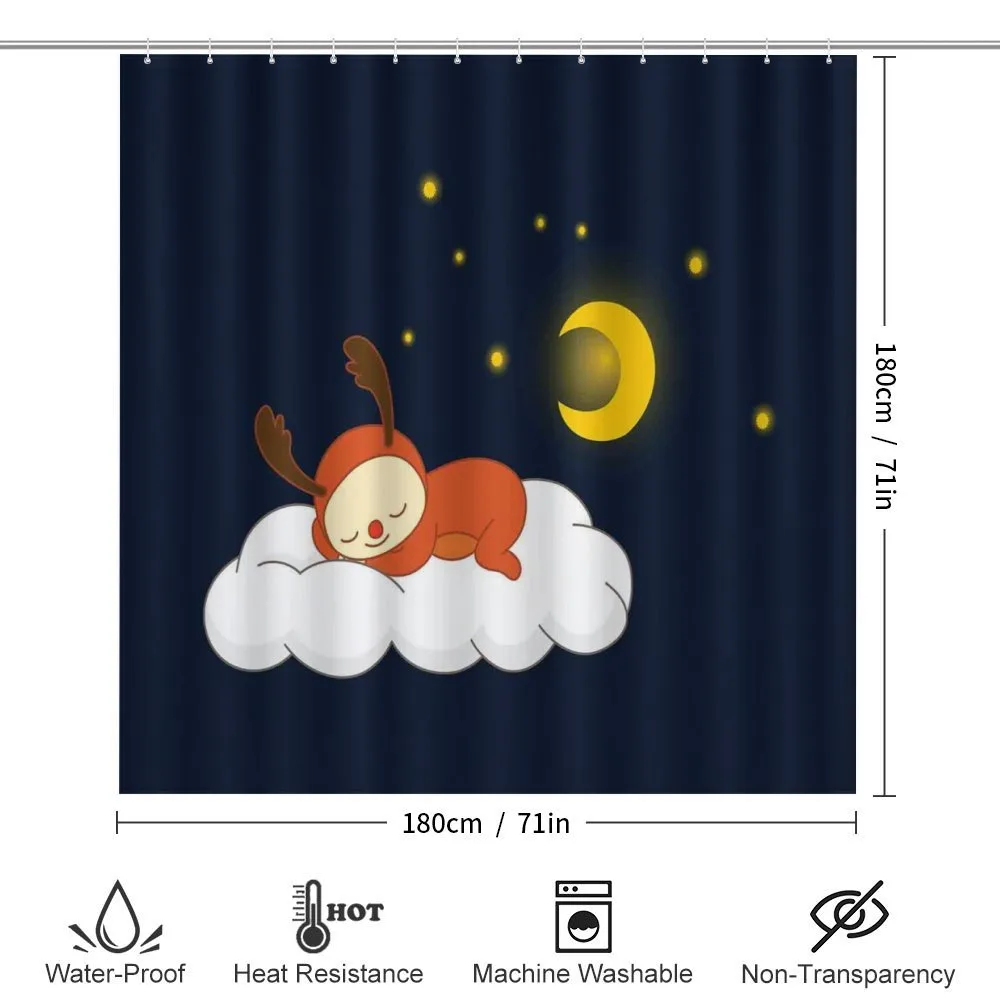 Reindeer Sleeping in Sky — Detail 2