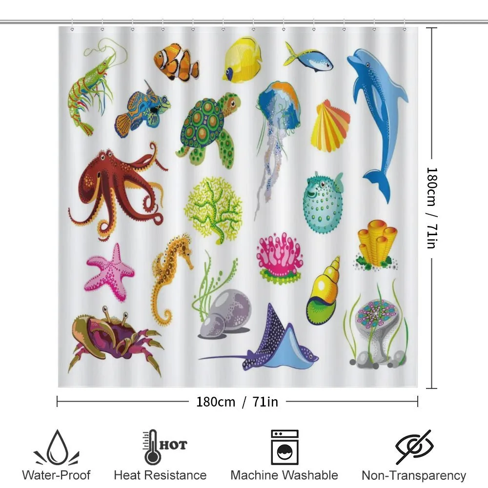 Sea Animals Octopus Fish — Detail 2