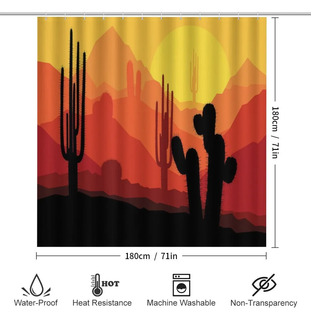Cactus Silhouettes at Dusk — Detail 2