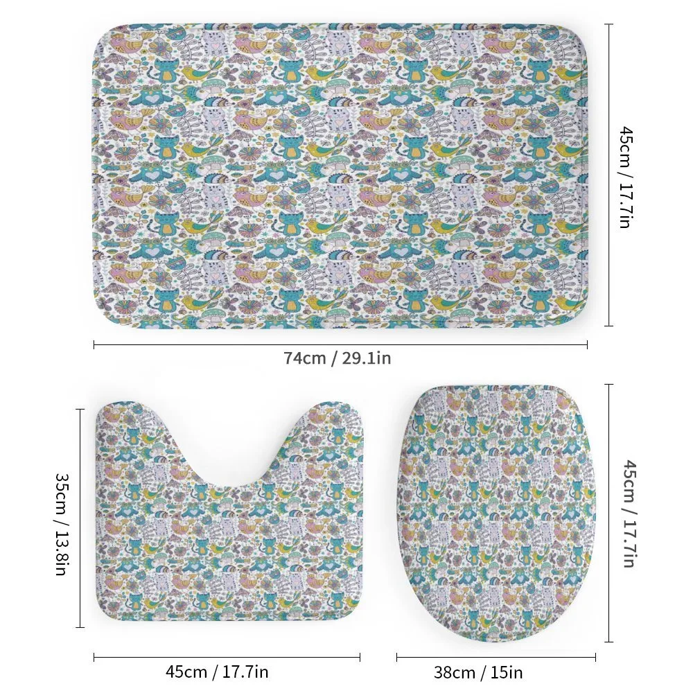 Cartoon Style Fauna Pattern — Detail 1